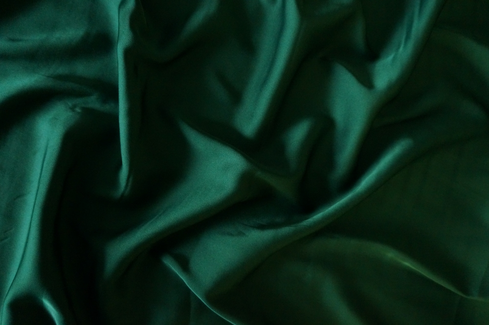  Атлас стрейч щільний (темно-зелений)